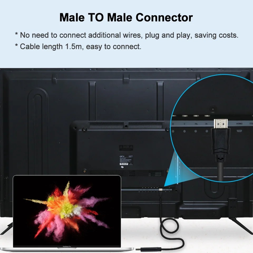 USB 3.0 to HDMI ȯ  1080P60 USB to HDMI ̺ ܺ ׷   ̺ 1.5M (PC ǻ- )